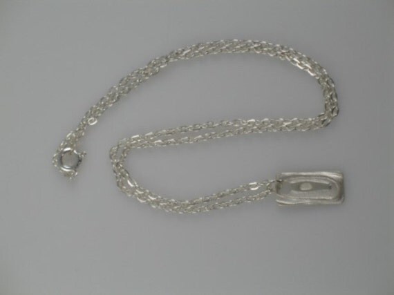 PMC Pendant Single Silver Medallion Necklace