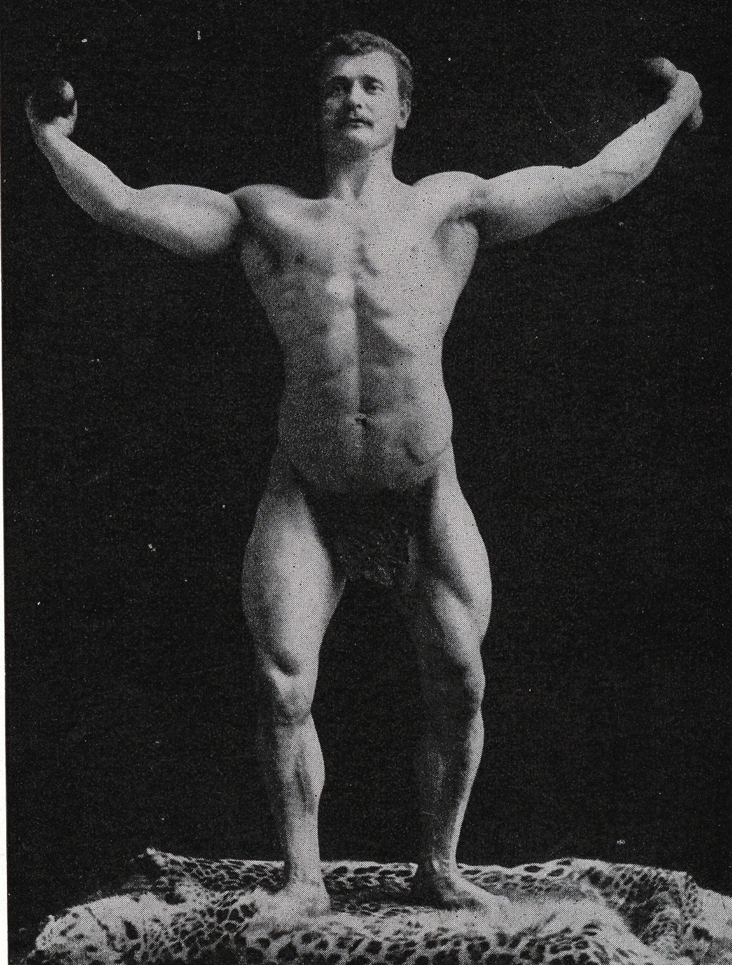 Eugen Sandow Famous Victorian Bodybuilder Photo Page from 1924