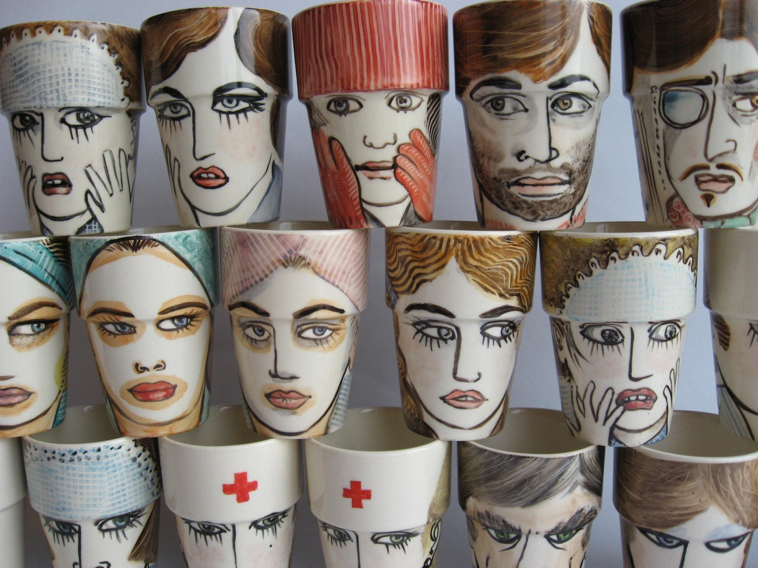 Set of 5 folded cards