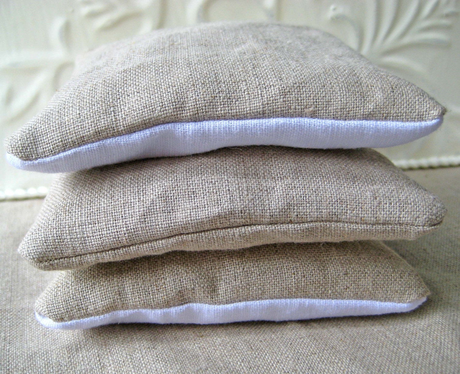 Naturals - Lovely Linen Lavender Sachets - Set of 3
