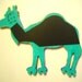 Fridge Magnet Large - Camel on Roller Skates