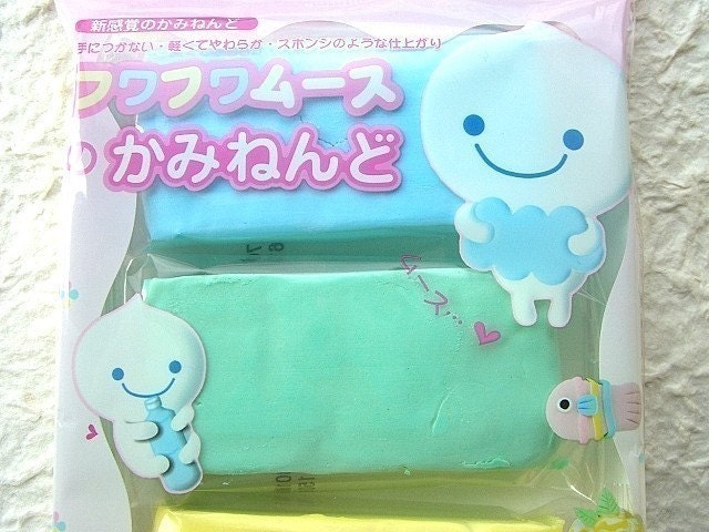 Kawaii Cute Japanese Mousse Paper Clay - Making Your Handmade Paper Clay Crafts - Pastel Colors