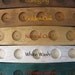 The Caravel, Finest recycled oak wine barrel stave coat rack, 4 hat and coat hooks, elegantly recycled wood, choose your color
