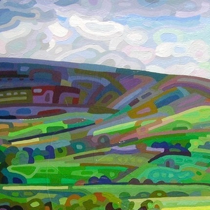budanArt 5 x 7 Chunky Print - Cloud Shadows
