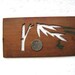 Vintage Japanese Wood Kashigata Stencil - Bamboo Tree And Leaf