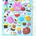 Cute Japanese Stickers L Size - Rolling Animals By Pool Cool (S661)