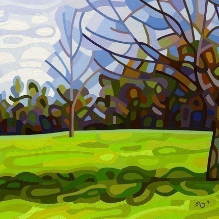 budanArt 13 x 19 Large Print - Spring Shadows