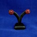 Burgundy Cthulhu Cameo Earrings - Polymer Clay Lovecraft Jewelry