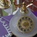 Vintage 1980's Princess GLASS telephone- VGC touch tone phone. Kitschy, chic, and fabulous.