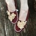 Burgundy Tiger Lily Moccasins