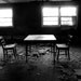 Table For Two - black and white urban decay fine art print