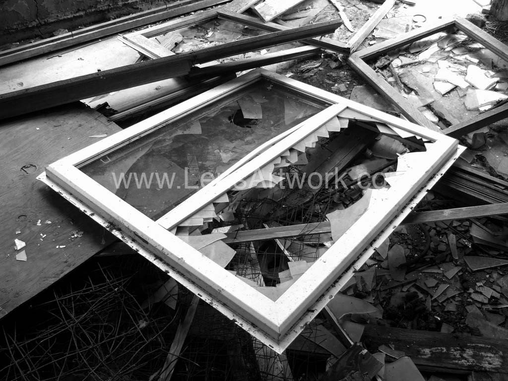 Broken Beat and Scarred - urban decay fine art giclee print