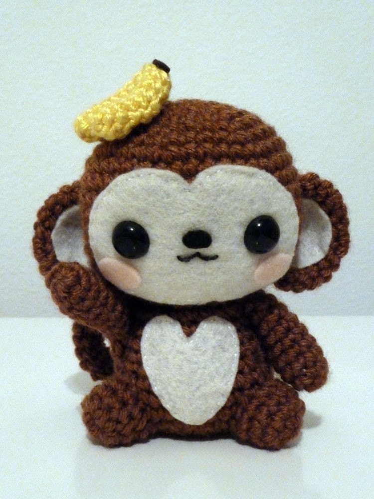 Cute Monkey Amigurumi Plush