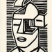 Compartmentalize. Linocut