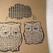 A Couple Obsessed - Salt and Pepper Owls Houndstooth 11x14 Print