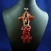Gilded Steampunk Squid Necklace - Polymer Clay Jewelry Pendant