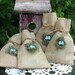 Bird nest gift bags, burlap