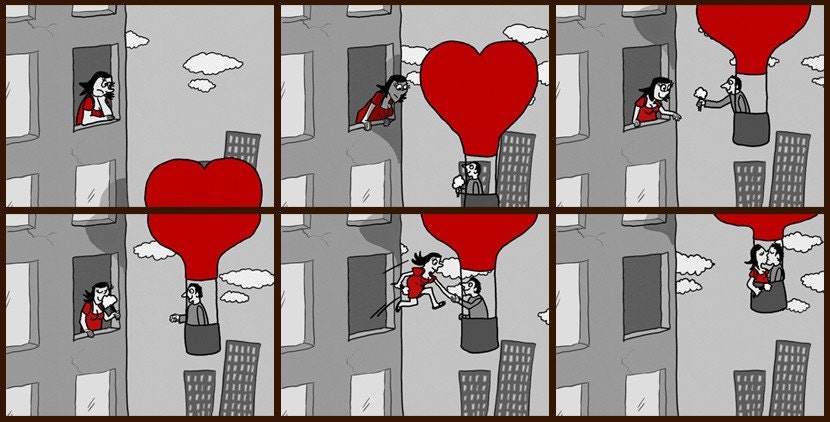 I love you flip book - hand drawn