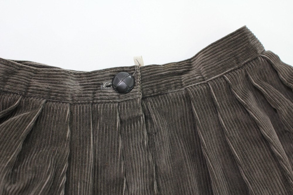 vintage 1970's OLD FACTORY corduroy skirt