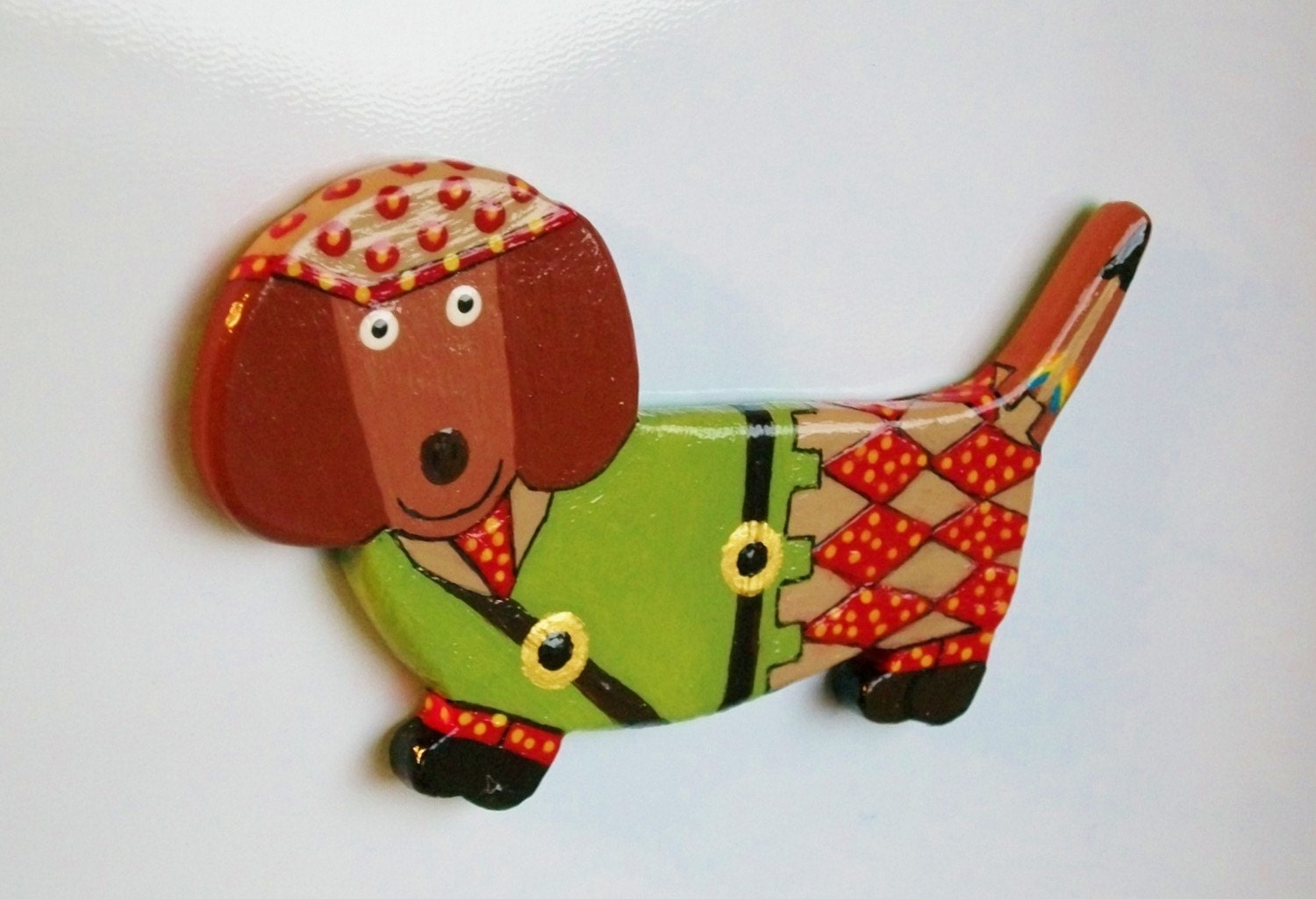 Fridge Magnet - Merry Dachshund of Sherwood Forest