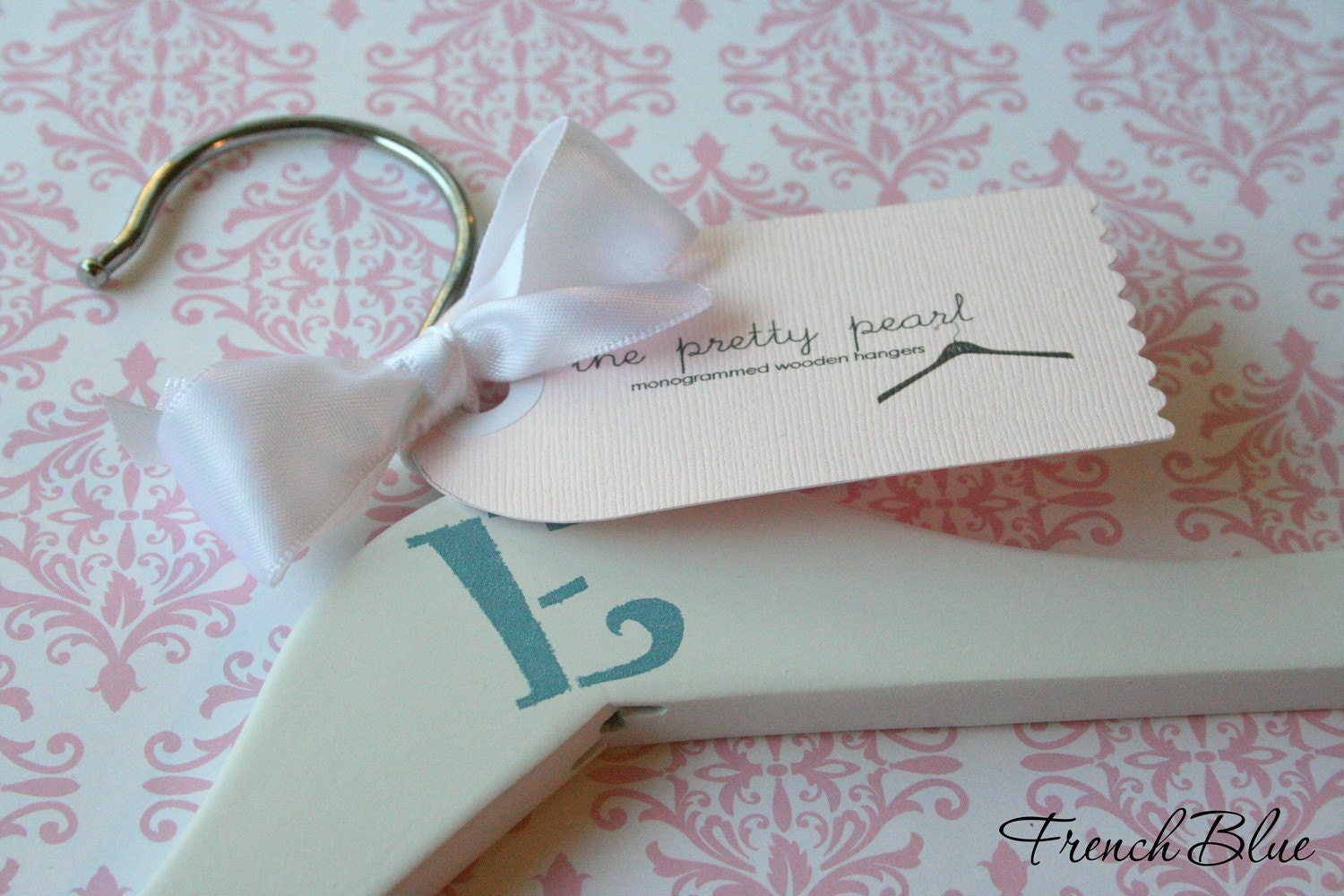 Classic Monogrammed Hanger - White Finish