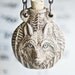 The Wolfman Necklace - Werewolf Wolf High fire Peruvian ceramic Bottle