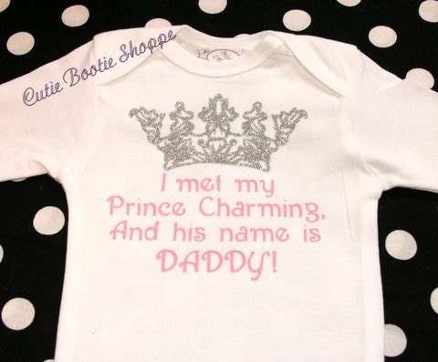My Daddy is my Prince Charming with RUFFLES on the BOOTIE