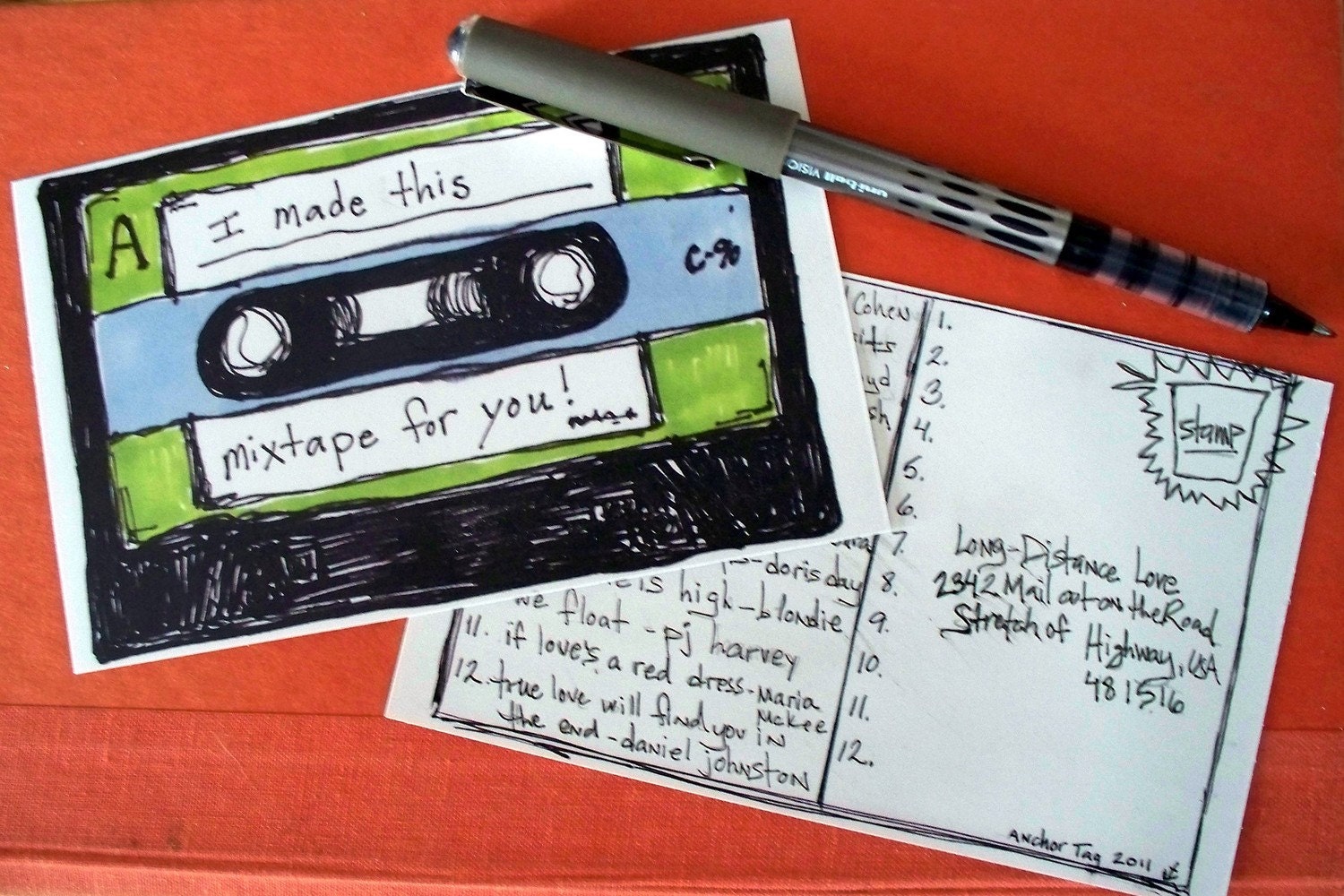 Mixtape Postcards (Set of Six)