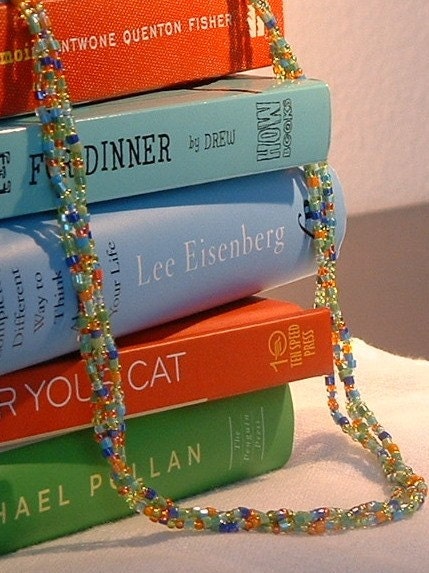Spring Fling Multicolored Necklace--Three Strand