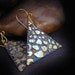 COBBLESTONES earrings of patinaed metals and artisan brass wires