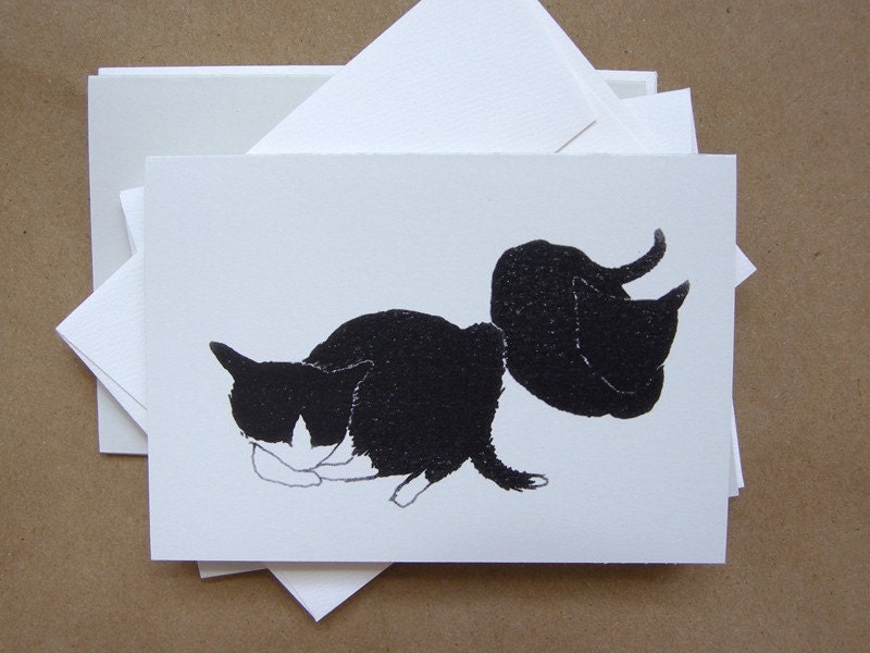 sleeping cat noteset