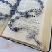 Catholic Rosary with Blue Aventurine Gemstones