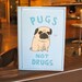 Pugs Not Drugs Passport Case - Gemma Correll for Tinymeat
