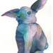 PRINT - Why So Blue, Rabbit