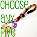 Key Wristlet Multipack--CHOOSE FIVE