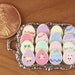 Dollhouse Miniature 16 Easter Cookies on Metal Tray