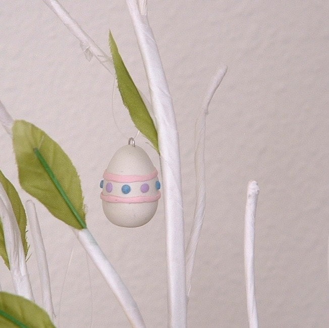 Tiny Polymer Clay Easter Egg for Spring