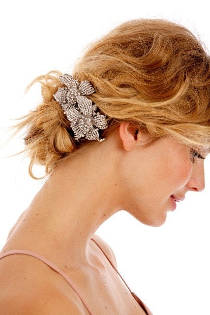 072 - Double Lily Barrette