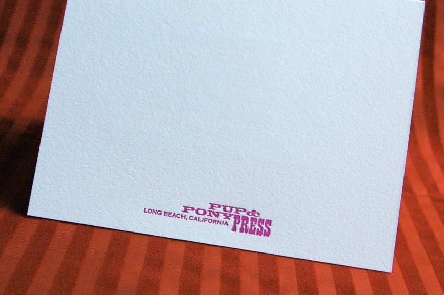 6 Thank You Octopus Letterpress Linocut Cards