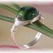 Peacock Jasper Ring Jewelry Green Black Blue Silver Wire Wrapped Irish Luck Easter Mother's Day Modern Trendy Feminine Fun Flirty Sexy