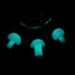 Wholesale Lot of Glass Glow in the Dark Mushroom Pendants---Majestic Glass Arts---