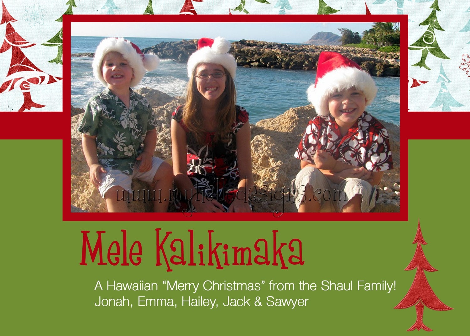 Holiday Card:  Mele Kalikimaka