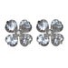 Elegant Crystal floral post earrings
