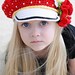 Polka Dots Reversible Cap & POPPY Pin Set. Sizes Baby to Adult Pattern/eBook/PDF CROCHET