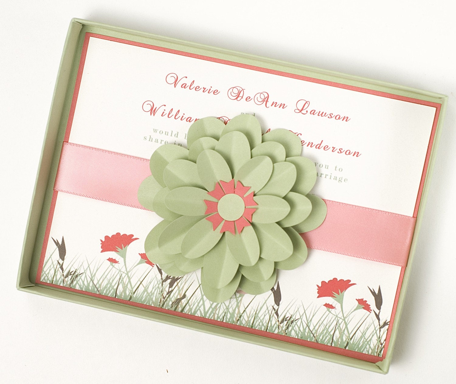 Spring Wedding Invitation - Prairie Dance