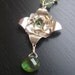 MY MOM'S FAVORITE Large Lotus Necklace with Peridot
