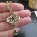 MY MOM'S FAVORITE Large Lotus Necklace with Peridot