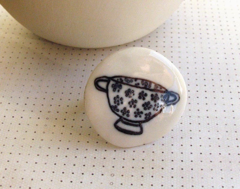 Colander porcelain ring