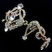 Gold Bridal Bracelet, Art Deco Victorian Swarovski Wedding Jewelry, CARMEN GOLD