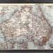 vintage map AUSTRALIA oz atlas map sydney print - vintage australian map